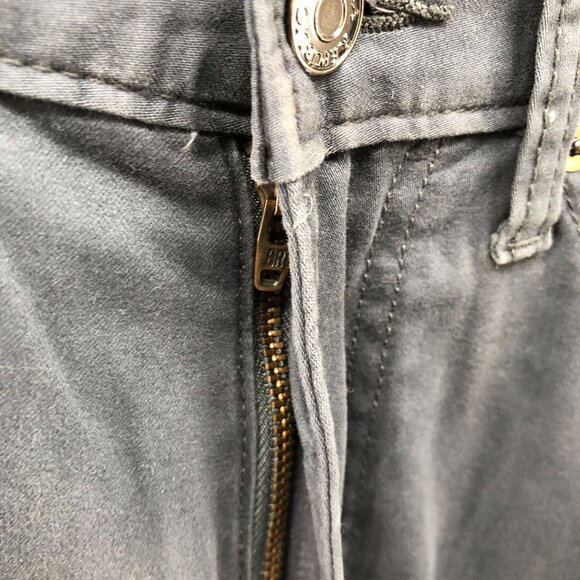 Banana Republic Slim Fit 5 Pocket Pants Mens 31x32 Sueded Pebble Blue Gray Chino - Picture 5 of 10